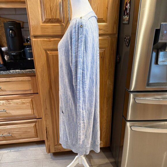 Lilly Pulitzer Jupiter Sweater Dress XL Blue Heather Boatneck EUC - Picture 2 of 12